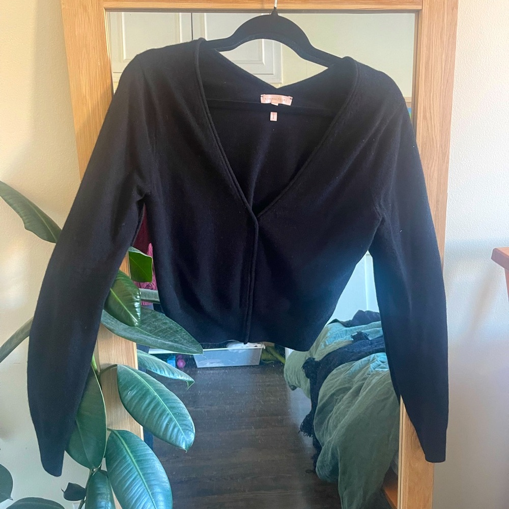 Rebecca Taylor Black Cashmere Sweater